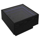  Kaffebord Svart eik 50 x 50 x 30 cm Konstruert tre