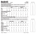 Butterick 6845 - Bukse STRL: 8-24W