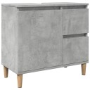 vidaXL Servantskap betonggrå 65x33x60 cm konstruert tre