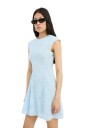 Rotate Mesh Mini Dress Kjole Lyseblå 40