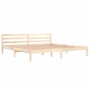 vidaXL Sengeramme heltre furu 200x200 cm