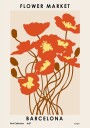 Flower Market. Barcelona Plakat / 70x100cm