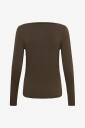 Saint Tropez   Bluse ViggaSZ Boatneck Blouse   Brun