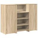  Resepsjonspult sonoma eik 135x50x103,5 cm konstruert tre