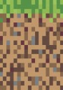 Pixel Grass Block Plakat / 100x150