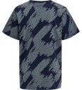 Hummel T skjorte hmlZion Black Iris/Støvblå 6 år 116 T skjorte
