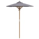 Hageparasol Mørk Grå 150x210 cm Bambus