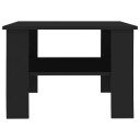 vidaXL Salongbord svart 60x60x42 cm sponplate