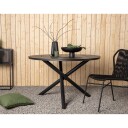 Venture Home Design Alma Hagebord, Sort Alu, Ø120 1684627-02-0 1645005-01-0