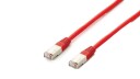 EQUIP PATCH CBL CAT.6A S/FTP (PIMF) LSOH RED 20M CABL
