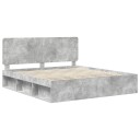  Sengestamme med hodegjerde Betong 200 x 200 cm Massiv furu