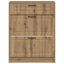 vidaXL Sko Skap UTRECHT 78 x 24 x 100 cm Konstruert tre Artisan eik