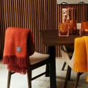 Mohair Teppe Rullet Frynse 130x170 cm Fired Earth / Jaffa Melange