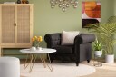 Manor House Chesterfield Deluxe Lenestol Svart