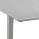 vidaXL Uttrekkbart spisebord grå (80-120)x80x74 cm MDF