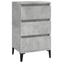 vidaXL Nattbord betonggrå 40x35x70 cm konstruert tre