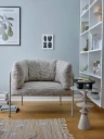 Bloomingville Samio Side Table Beige Ø 35.5 CM