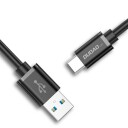 Dudao Usb-A - Usb-C Usb-Kabel 1 M Svart (6973687242273)