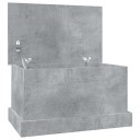vidaXL Oppbevaringsboks betonggrå 50x30x28 cm konstruert tre