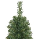 vidaXL Slankt kunstig juletre med stativ grønn 150 cm PVC