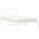 vidaXL Sengeramme i metall med hodegavl hvit 100x190 cm 8721012250130