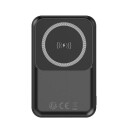 Forever MATB-100 Powerbank 10000 mAh med Trådløs Lading og PD QC 22.5W Svart