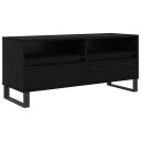  TV skap Svart Eik 100 x 34,5 x 44,5 cm Ingeniørtre og jern