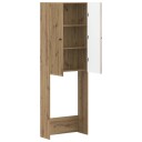 vidaXL Toalett skap EDE Artisan eik 66 x 25,5 x 190 cm Konstruert tre