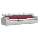  Sofaputer 2 pcs Vinrød 200 x 40 cm stoff