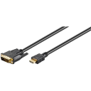 MicroConnect adapterkabel - HDMI / DVI - 5 m