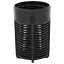 vidaXL Sugeslange med PVC kontakter 4 m 22 mm svart