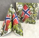 Lunsj serviett Norske Flagg i epletre fra Ambiente