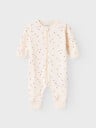 Name It Nightsuit Zip Buttercream Hearts Beige 50