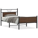  Sengeramme uten madrass brun eik 100x190 cm konstruert tre 4107028