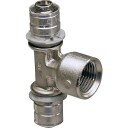 Uponor S-Press Redusert T-stykke 40 mm med Hylse for Pressdeler