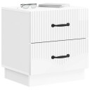  Nattbordskap Høgglans hvit 43 x 34,5 x 44,5 cm Konstruert tre