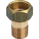 Skruforbindelse med mutter, Gunmetal Silicum Bronze - 1/2" x 3/8"