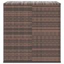vidaXL Utendørs putekasse PE-rotting 100x97,5x104 cm brun