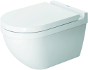 Duravit Starck 3 Vegghengt toalett 365x540 mm, Rimless, Hvit m/HG
