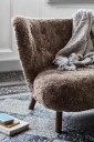 &Tradition Little Petra Sofa Vb2 Oljet Valnøtt / Saueskinn Sahara