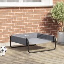 Vidaxl Hundeseng Lysegrå 75 X 75 X 30 cm Stål