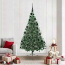  Kunstig Forhåndsopplyst Juletre med 300 LED grønn 210 cm PVC