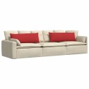  Sofaputer 2 pcs Rød 120 x 40 cm stoff