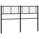  Sengegavl i metall svart 135 cm 8721012189904