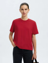 Selected Slfessential Ss Boxy Tee Noos - Red - XS