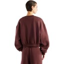 New Balance Trackside Fleece Crew   CHERRY LEATHER   S