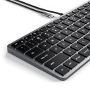 Satechi Slim W1 Nordisk Tastatur for Mac med USB-C - Grå