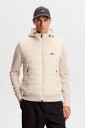 J. Lindeberg Ebbe Hybrid Knit Hoodie Beige XL