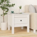 vidaXL Skjenker 2 stk hvit 40x40x39 cm heltre furu