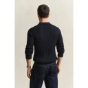 Gant Classic Cable Knit Sweater   Navy   XXL